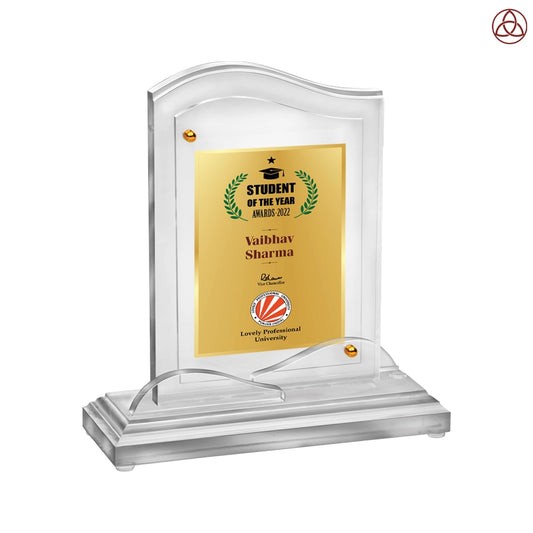 Acrylic Trophy Award | Congratulations Trophy For Celebrations, Ceremony, Events & Functions- Size 2.5