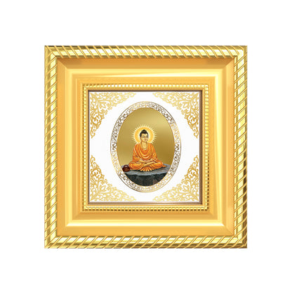 Lord Buddha | Divine Enlightened One Royal Tabletop Photo Frame in 24K Gold Plated Foil