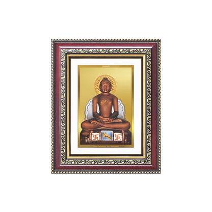 Diviniti 24K Gold Plated Mahavir (Classic) Divine Wall and Table Top Frame for Home Mandir & Office Decor | Luxury Spiritual Gift
