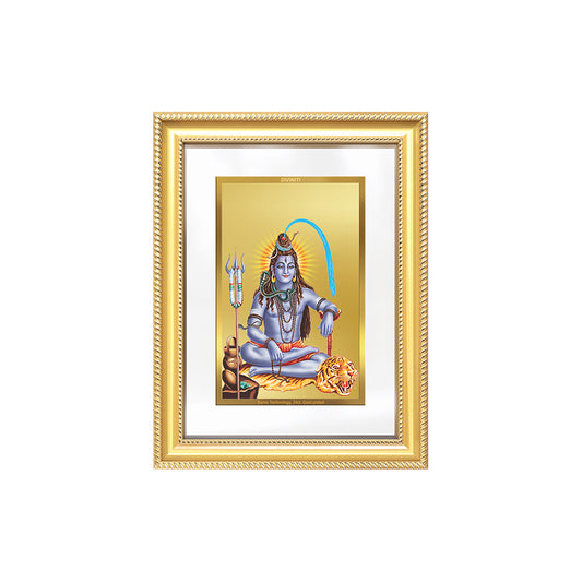Diviniti 24K Gold Plated Shiva (Classic) Divine Wall Frame for Home Mandir & Office Decor | Luxury Spiritual Gift
