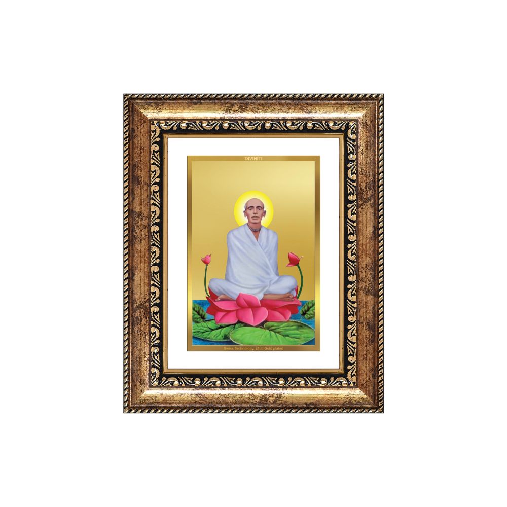 Diviniti 24K Gold Plated Ram Thakur (Classic) Divine Wall and Table Top Frame for Home Mandir & Office Decor | Luxury Spiritual Gift