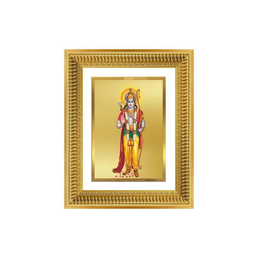 Diviniti 24K Gold Plated Ram Ji (Classic) Divine Wall Frame for Home Mandir & Office Decor | Luxury Spiritual Gift