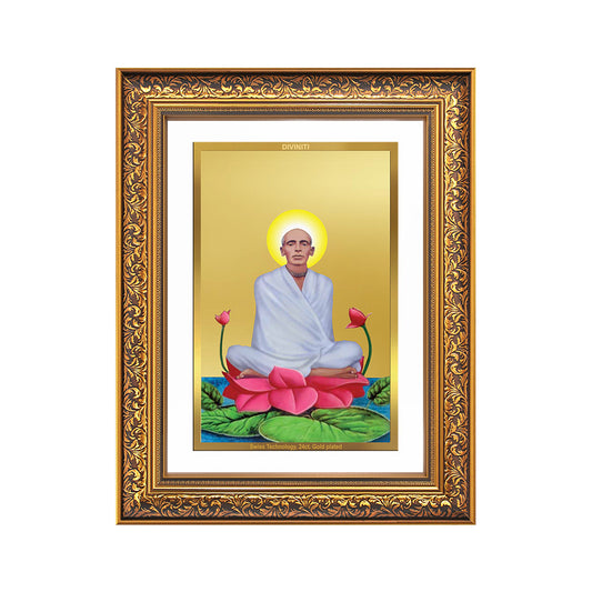 Diviniti 24K Gold Plated Ram Thakur (Classic) Divine Wall Frame for Home Mandir & Office Decor | Luxury Spiritual Gift