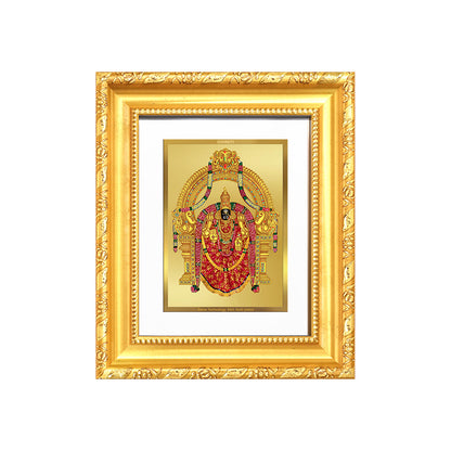Diviniti 24K Gold Plated Padmavati |Divine Table Top Frame for Home Mandir & Office Decor | Luxury Spiritual Gift