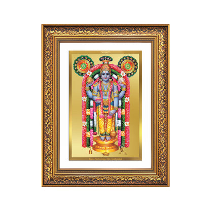Guruvayurappan | Lord Krishna of Guruvayur Wall Mount Photo Frame in 24K Gold Plated Foil