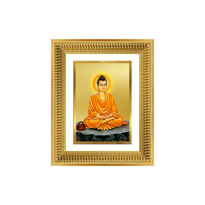 Diviniti 24K Gold Plated Buddha (Classic) Divine Wall Frame for Home Mandir & Office Decor | Luxury Spiritual Gift