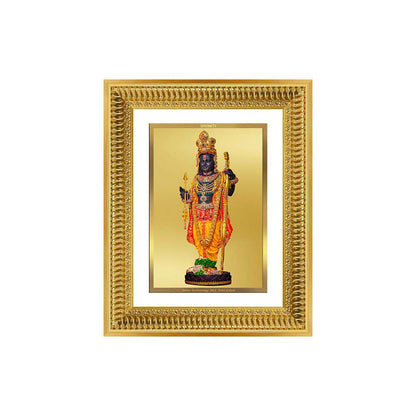 Diviniti 24K Gold Plated Ram Lalla With Arch (Classic) Divine Wall Frame for Home Mandir & Office Decor | Luxury Spiritual Gift