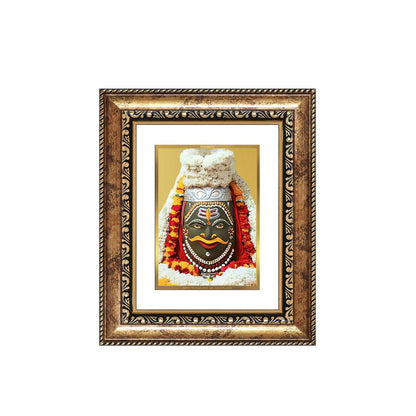 Diviniti 24K Gold Plated Mahakaleshwar Divine Table Top Frame for Home Mandir & Office Decor | Luxury Spiritual Gift