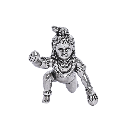 Pure Silver Sitting Bal Gopal (2x4 cm 17.5g)