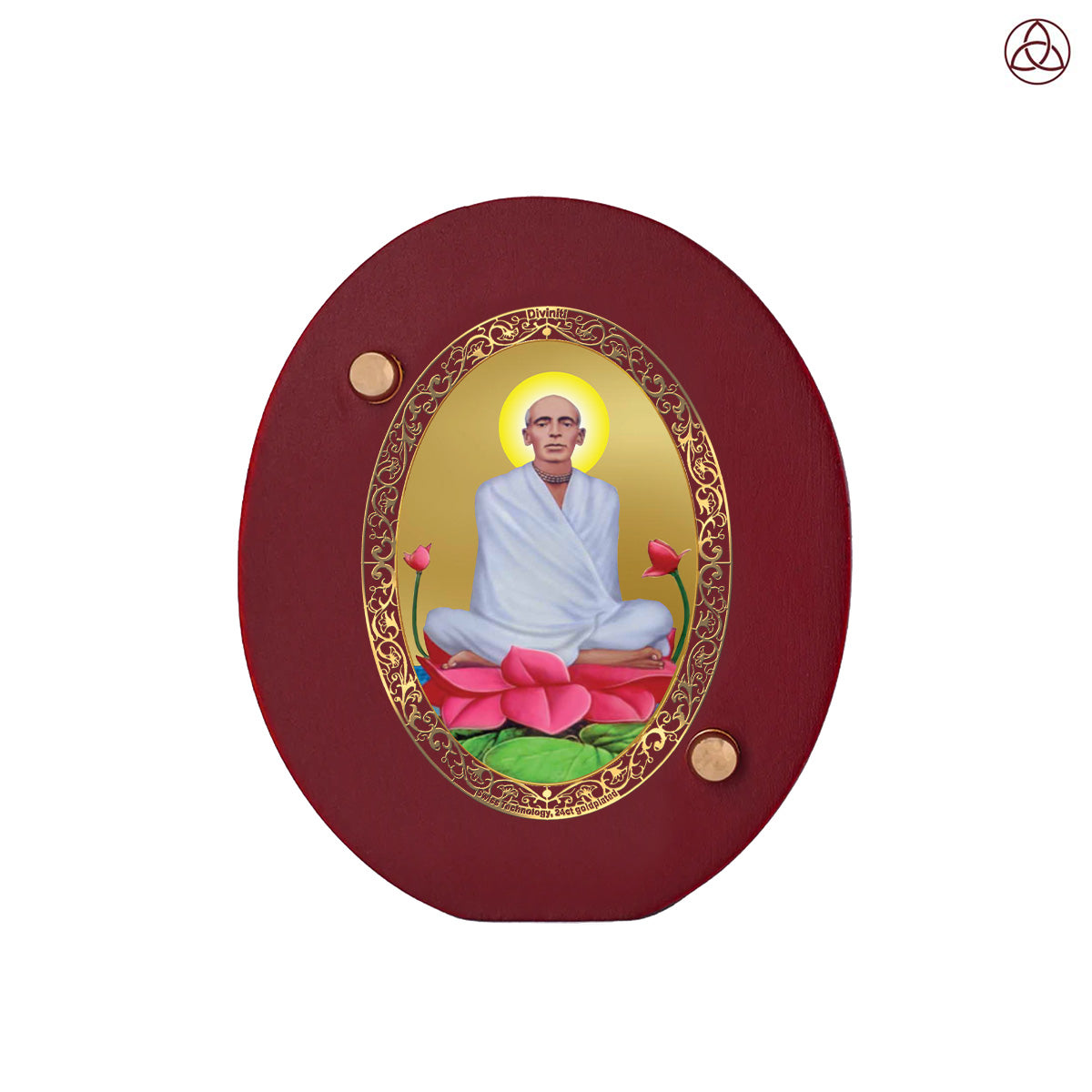 Ram Thakur Car Dashboard & Tabletop Photo Frame in 24K gold plated royal foil