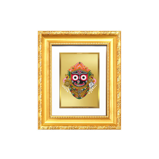 Diviniti 24K Gold Plated Jagannath |Divine Table Top Frame for Home Mandir & Office Decor | Luxury Spiritual Gift