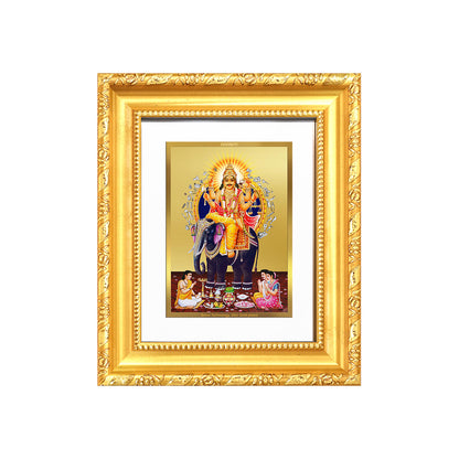 Diviniti 24K Gold Plated Vishvakarma |Divine Table Top Frame for Home Mandir & Office Decor | Luxury Spiritual Gift