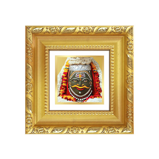 Diviniti Mahakaleshwar Tabletop Photo Frame in 24K Gold Plated Foil | Divine Power, Protection & Spiritual Liberation | DG103S1A (10x10 CM)