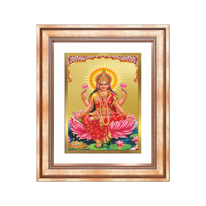 Diviniti 24K Gold Plated Lakshmi (Classic) Divine Wall Frame for Home Mandir & Office Decor | Luxury Spiritual Gift