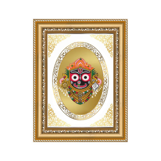 Lord Jagannath | Divine Wall & Tabletop Royal Photo Frame in 24K Gold Plated Foil