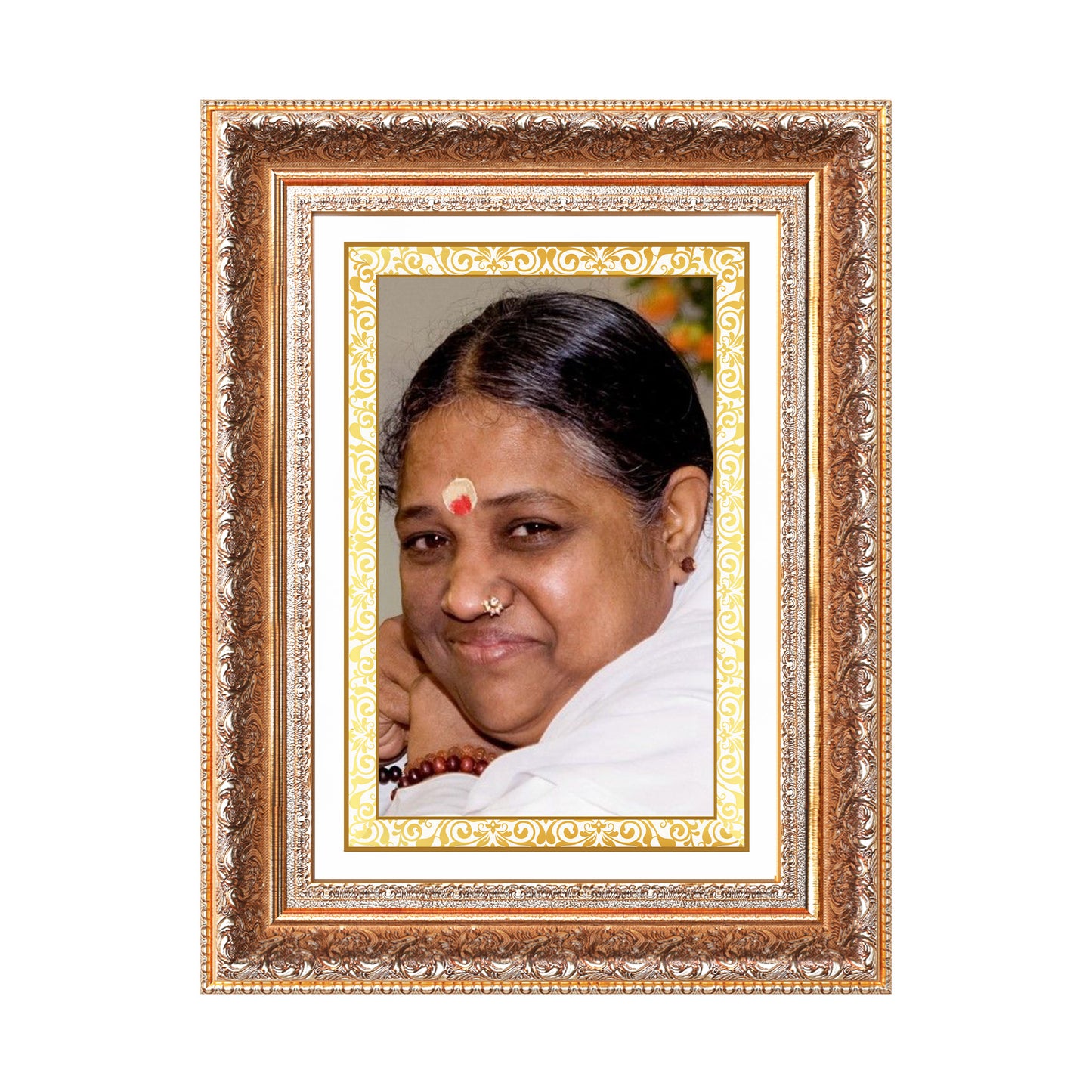 Mata Amritanandamayi | Guru Amma for Wall Photo Frame in 24K Gold Plated Foil