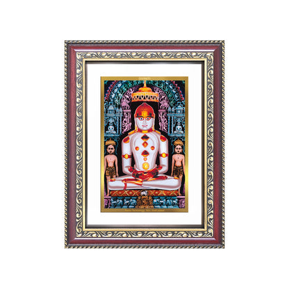 Diviniti 24K Gold Plated Adinath Divine Wall Frame for Home Mandir & Office Decor | Premium Jain Spiritual Gift