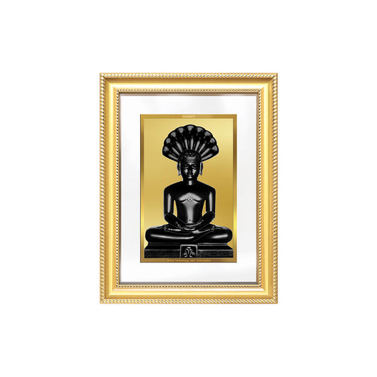 Diviniti 24K Gold Plated Parshvanath (Classic) Divine Wall Frame for Home Mandir & Office Decor | Luxury Spiritual Gift