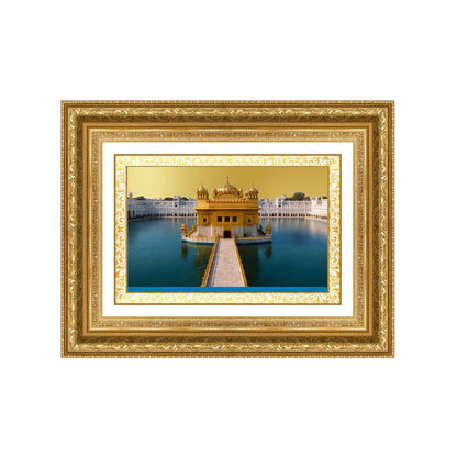 Diviniti 24K Gold Plated Golden Temple (Classic) Divine Wall Frame for Home Mandir & Office Decor | Luxury Spiritual Gift