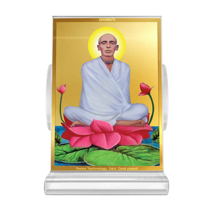 Ram Thakur | Divine Lord Ram Thakur Car Dashboard & Tabletop Photo Frame in 24K Gold Plated Foil