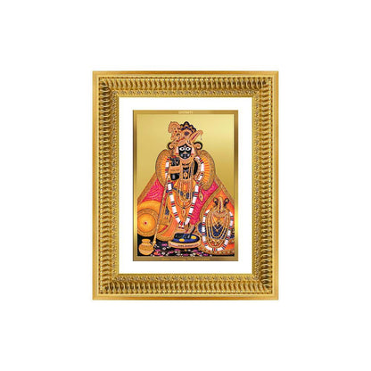 Diviniti 24K Gold Plated Banke Bihari Ji (Classic) Divine Wall Frame for Home Mandir & Office Decor | Luxury Spiritual Gift