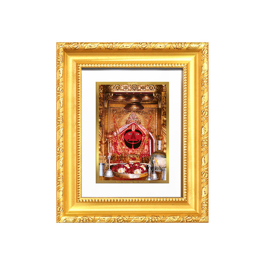 Diviniti 24K Gold Plated Salasar Balaji |Divine Table Top Frame for Home Mandir & Office Decor | Luxury Spiritual Gift