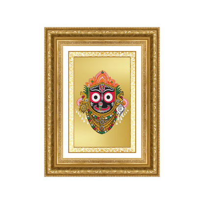 Diviniti 24K Gold Plated Jagannath (Classic) Divine Wall Frame for Home Mandir & Office Decor | Luxury Spiritual Gift