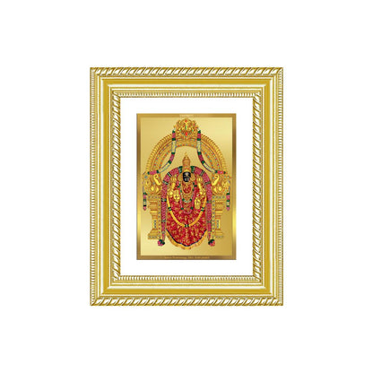 Diviniti 24K Gold Plated Padmavati (Classic) Divine Wall and Table Top Frame for Home Mandir & Office Decor | Luxury Spiritual Gift
