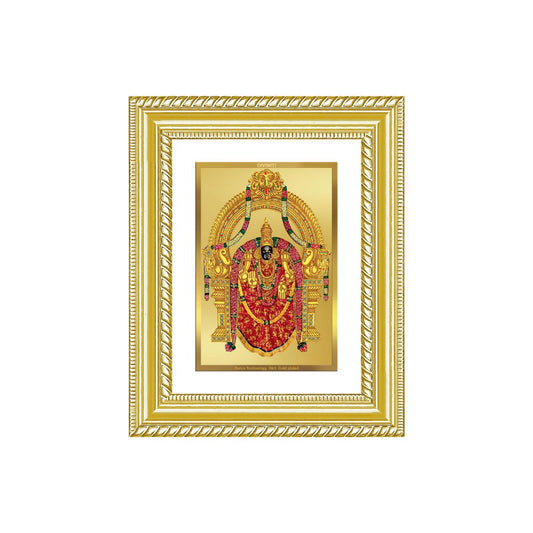 Diviniti 24K Gold Plated Padmavati (Classic) Divine Wall and Table Top Frame for Home Mandir & Office Decor | Luxury Spiritual Gift