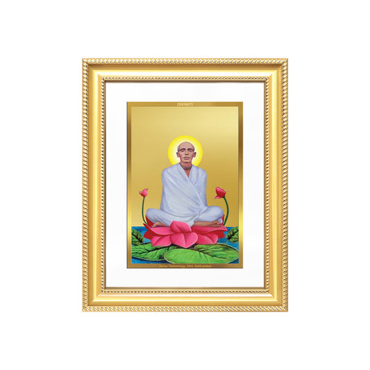 Diviniti 24K Gold Plated Ram Thakur (Classic) Divine Wall Frame for Home Mandir & Office Decor | Luxury Spiritual Gift