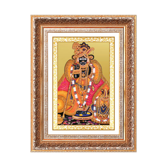 Banke Bihari | Kunjbihari Wall Mount Photo Frame in 24K Gold Plated Foil