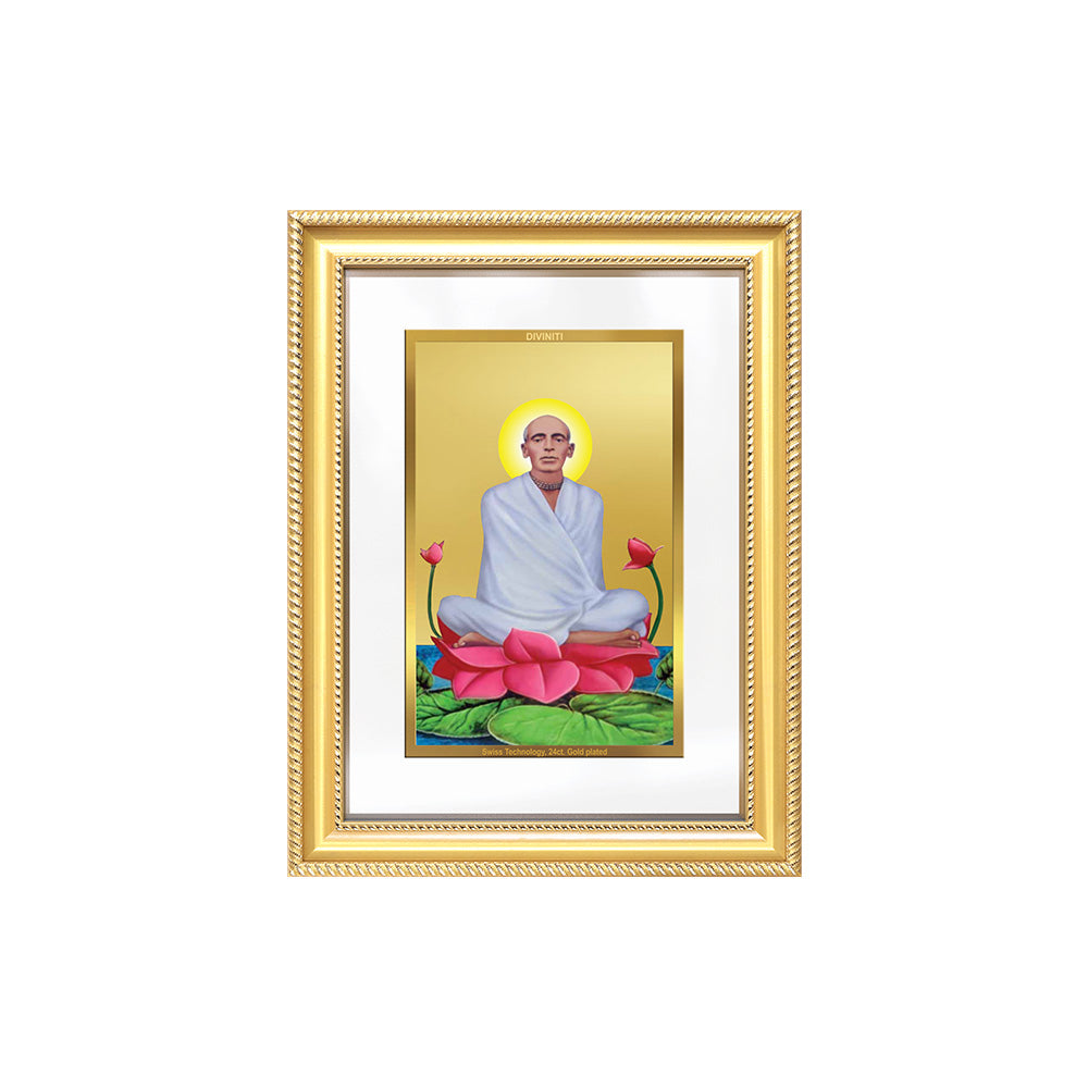 Diviniti 24K Gold Plated Ram Thakur (Classic) Divine Wall Frame for Home Mandir & Office Decor | Luxury Spiritual Gift
