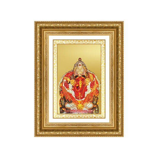 Diviniti 24K Gold Plated Siddhi Vinayak (Classic) Divine Wall Frame for Home Mandir & Office Decor | Luxury Spiritual Gift