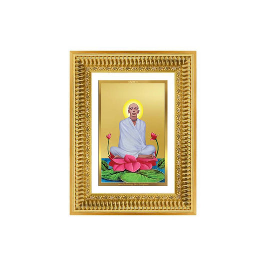 Diviniti 24K Gold Plated Ram Thakur (Classic) Divine Wall Frame for Home Mandir & Office Decor | Luxury Spiritual Gift