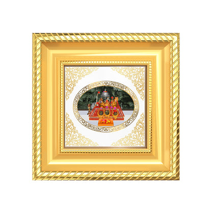 Mata Ka Darbar | Divine Goddess Durbar Royal Tabletop Photo Frame in 24K Gold Plated Foil