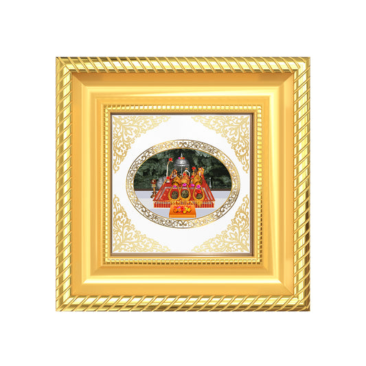 Mata Ka Darbar | Divine Goddess Durbar Royal Tabletop Photo Frame in 24K Gold Plated Foil
