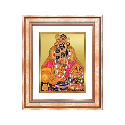 Diviniti 24K Gold Plated Banke Bihari Ji (Classic) Divine Wall Frame for Home Mandir & Office Decor | Luxury Spiritual Gift