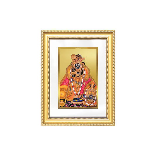 Diviniti 24K Gold Plated Banke Bihari Ji (Classic) Divine Wall Frame for Home Mandir & Office Decor | Luxury Spiritual Gift