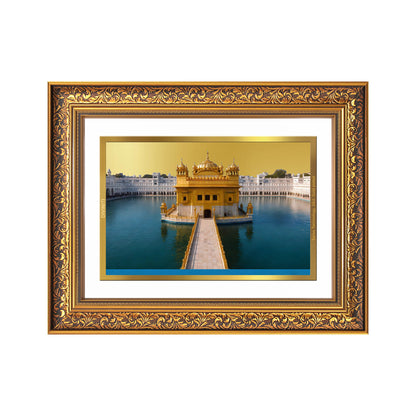 Diviniti 24K Gold Plated Golden Temple (Classic) Divine Wall Frame for Home Mandir & Office Decor | Luxury Spiritual Gift