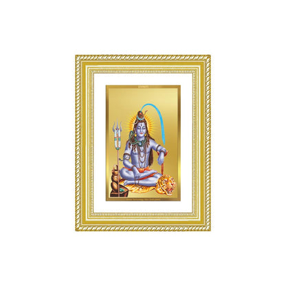 Diviniti 24K Gold Plated Shiva (Classic) Divine Wall Frame for Home Mandir & Office Decor | Luxury Spiritual Gift