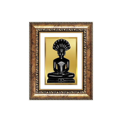 Diviniti 24K Gold Plated Parshvanath (Classic) Divine Wall and Table Top Frame for Home Mandir & Office Decor | Luxury Spiritual Gift