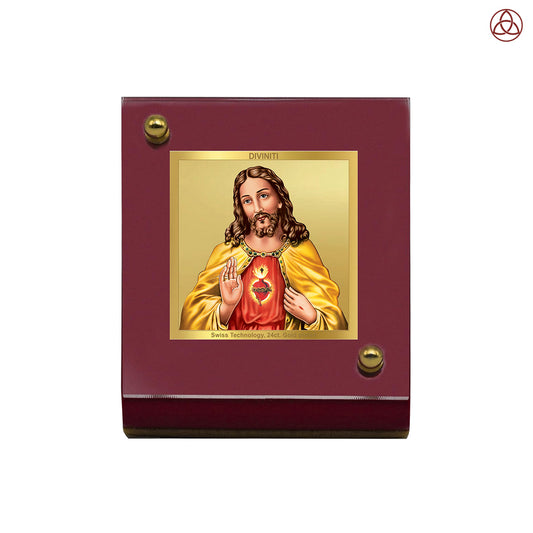 24 Carat Gold Plated Foil Car Decor Frame for Gift
