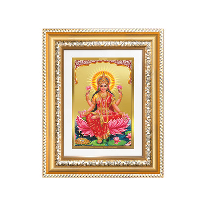 Diviniti 24K Gold Plated Lakshmi (Classic) Divine Wall and Table Top Frame for Home Mandir & Office Decor | Luxury Spiritual Gift
