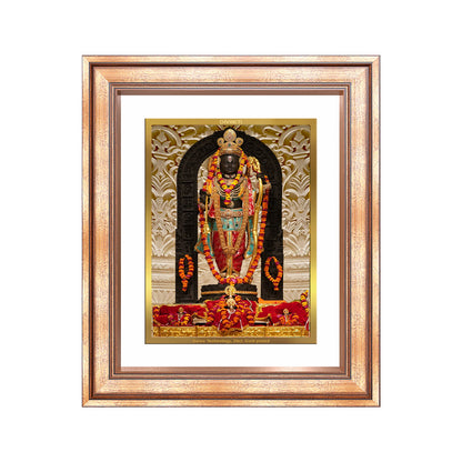 Diviniti 24K Gold Plated Ram Lalla (Classic) Divine Wall Frame for Home Mandir & Office Decor | Luxury Spiritual Gift