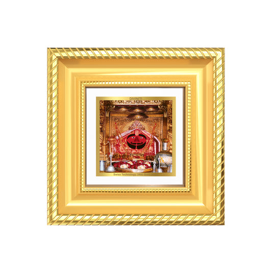 Diviniti Shree Salasar Balaji Tabletop Photo Frame in 24K Gold Plated Foil | Strength, Protection & Divine Blessings | DG015S1A (10x10 CM)