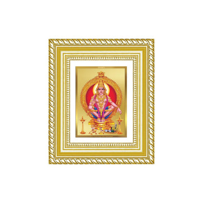 Diviniti 24K Gold Plated Ayyappan Divine Table Top Frame for Home Mandir & Office Decor | Luxury Spiritual Gift