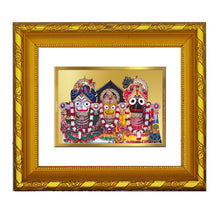 Load image into Gallery viewer, DIVINITI 24K Gold Plated Jagannath Ji Religious Photo Frame For Home Wall Decor, Puja (15.0 X 13.0 CM)
