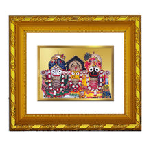 Load image into Gallery viewer, DIVINITI 24K Gold Plated Jagannath Ji Religious Photo Frame For Home Wall Decor, Puja (15.0 X 13.0 CM)