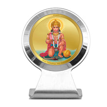 Load image into Gallery viewer, Diviniti 24K Gold Plated Lord Hanuman Frame For Car Dashboard, Home Decor, Table Top, Puja, Gift (6.2 x 4.5 CM)
