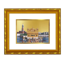 Load image into Gallery viewer, DIVINITI 24K Gold Plated Golden Temple Photo Frame For Home Decor, Tabletop, Gift (21.5 X 17.5 CM)
